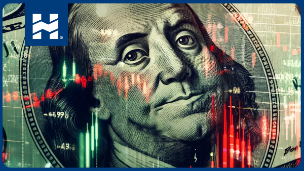 Bróker trading; dólar con fluctuaciones de inversión al frente